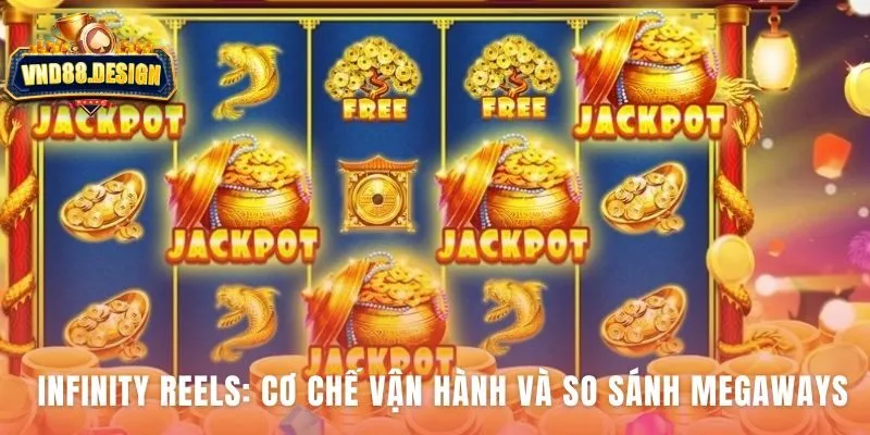 Cơ chế Infinity Reels kết hợp thêm cuộn và hệ số nhân lũy tiến
